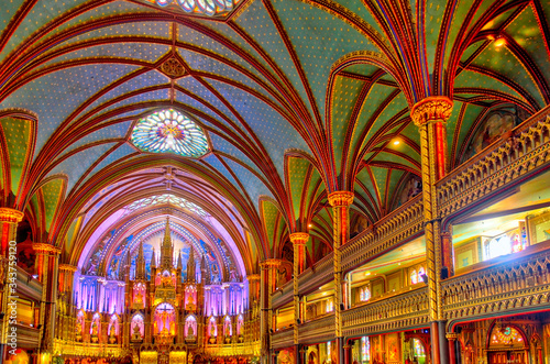 Montreal cathedral interior  HDR Image