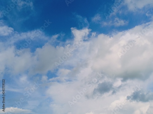 blue sky and white clouds seen during the day