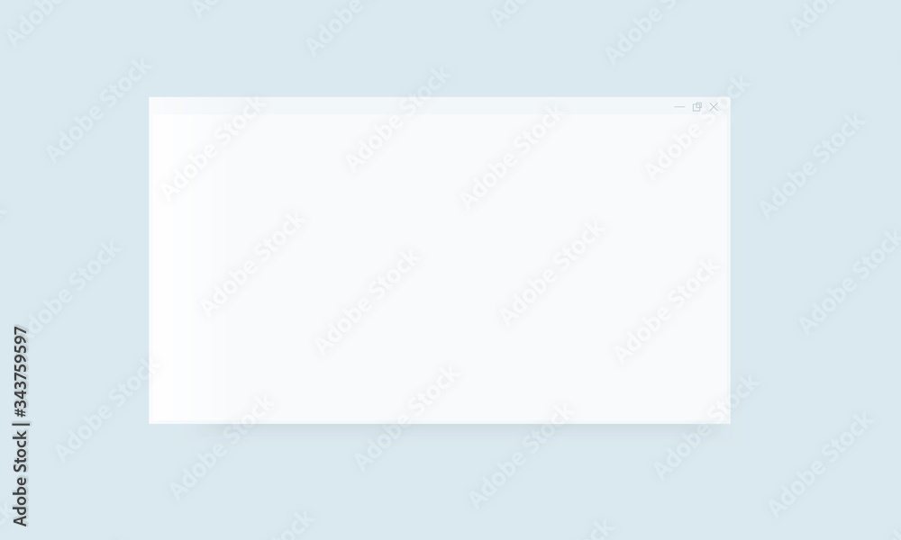 Blank browser window. Desktop computer frame vector mockup. Template for web design presentation. Blank browser window. Desktop computer frame vector mockup. Template for web design presentation.