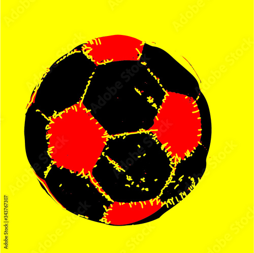 Germany flag soccer ball tshirt print embroidery graphic design vector art