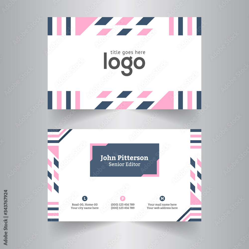 Creative business card design template.
