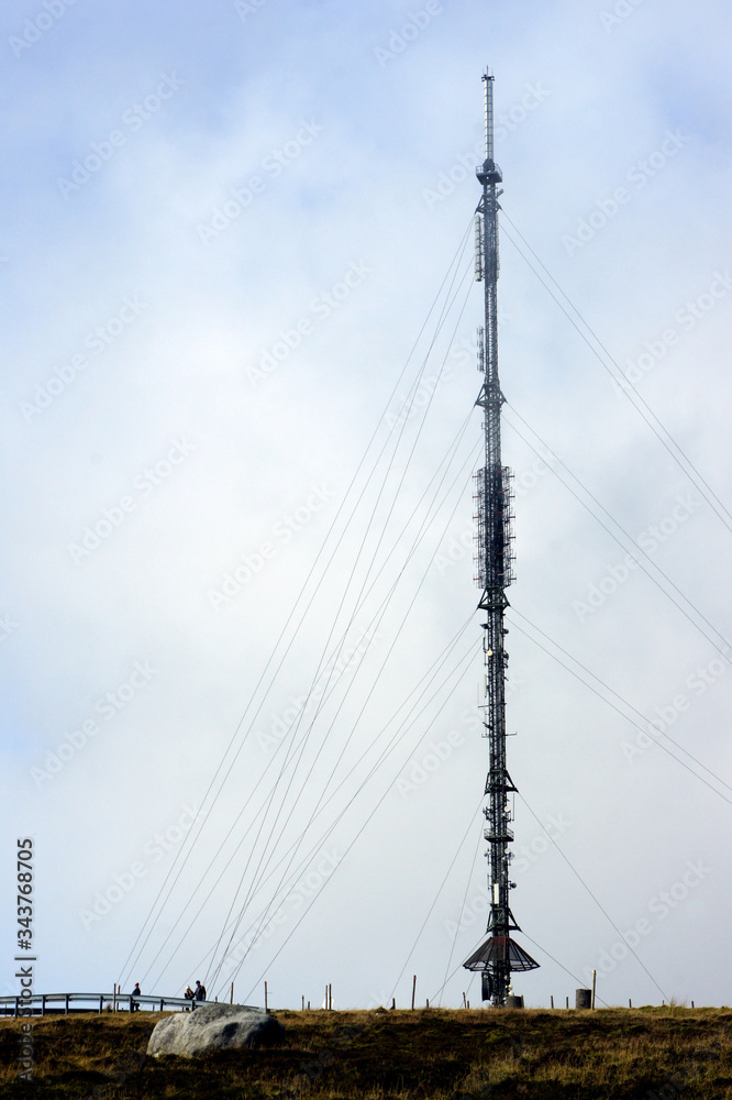 Broadcast antenna in the mountains. Ireland.