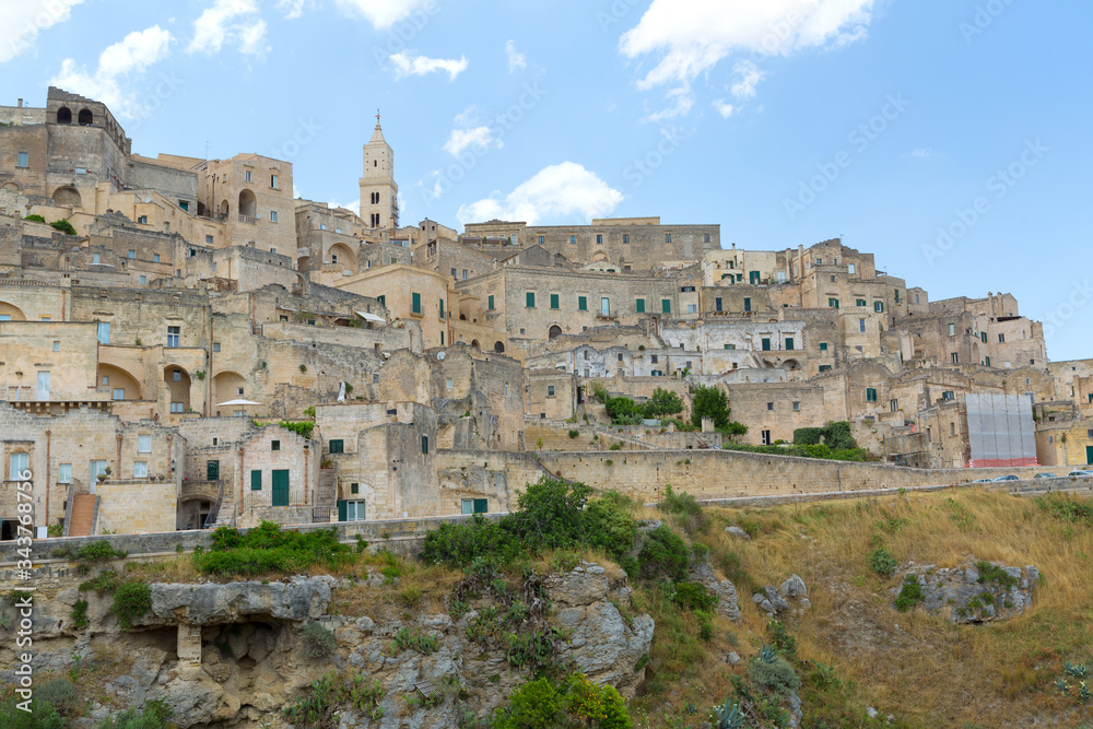 cityscape of Matera, Italy