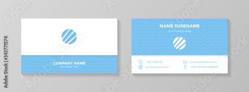 Fototapeta Naklejka Na Ścianę i Meble -  Business card concept with creative icons. Vector