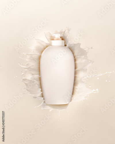 liquid soap with splashes with no logo (ID: 343773337)
