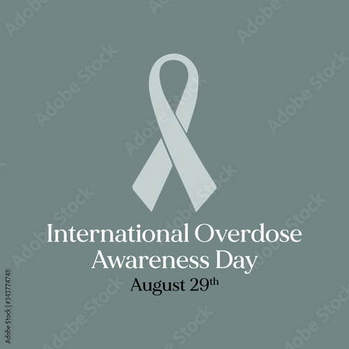 Vector illustration on the theme of International overdose awareness day observed each year on August 29th worldwide.