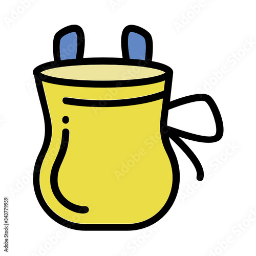 Talcum Chalk Bag Concept, Climbing Equipment Vector Color Icon design, Mountaineer Gear on white background 