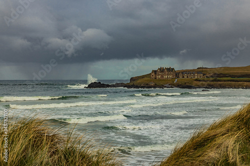 Runkerry House at the Giants Causeway, Causeway coast and glens, County Antrim, Northern Ireland photo