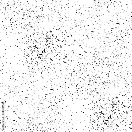 Seamless shabby texture of black speckles, grit, dust