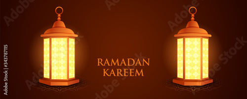 easy to edit vector illustration of Islamic celebration background with text Ramadan Kareem
