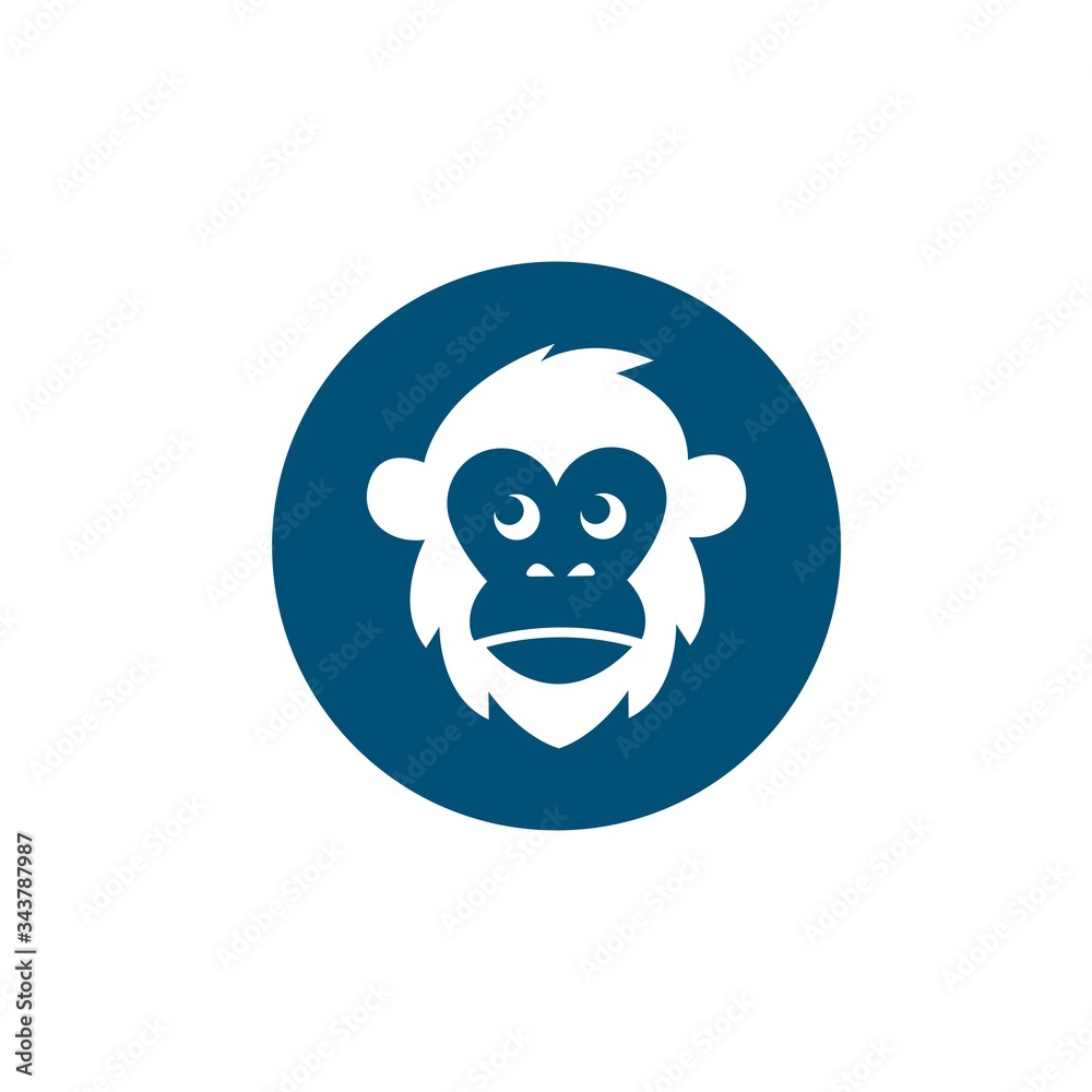 monkey vector logo icon illustration design