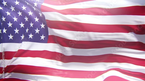 Wallpaper Mural 4K flag for the USA, united states of America flag in 4K loop, waving in slow motion Torontodigital.ca