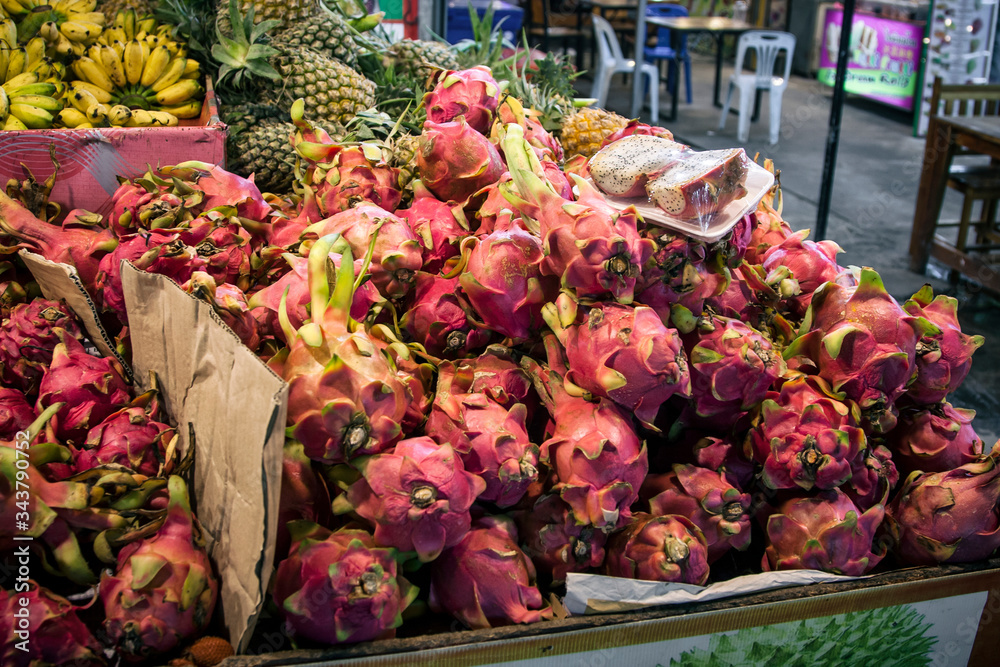 Fresh fruit at a market in Thailand