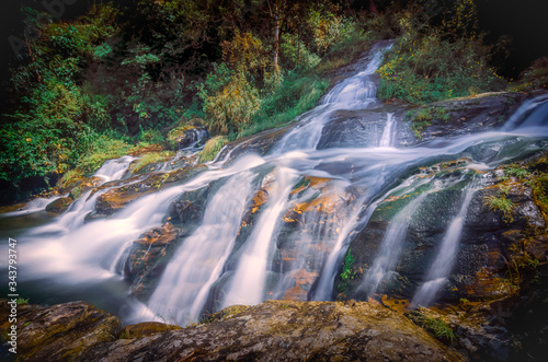 Waterfalls enroute North Sikkim  India