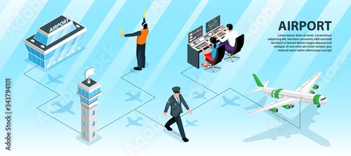 Airport Infographics Illustration
