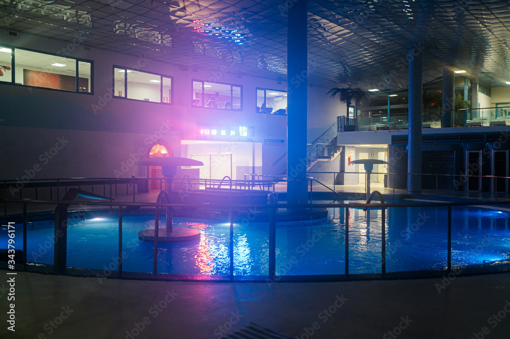 Thermal bath pool in spa center Thermal bath pool in spa center