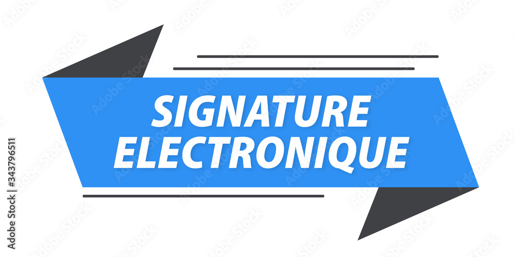 signature électronique bannière signature électronique bannière