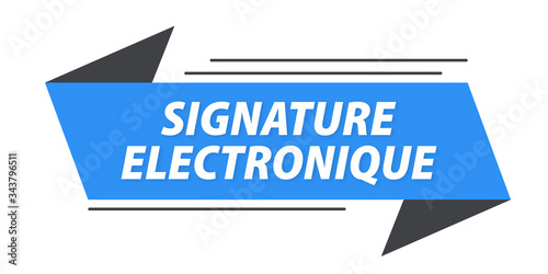 signature électronique bannière