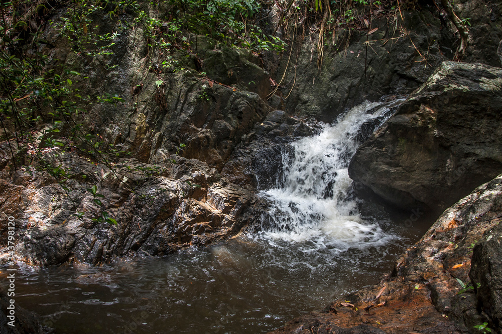 Waterfall in the beautiful jungle of Thailand Waterfall in the beautiful jungle of Thailand