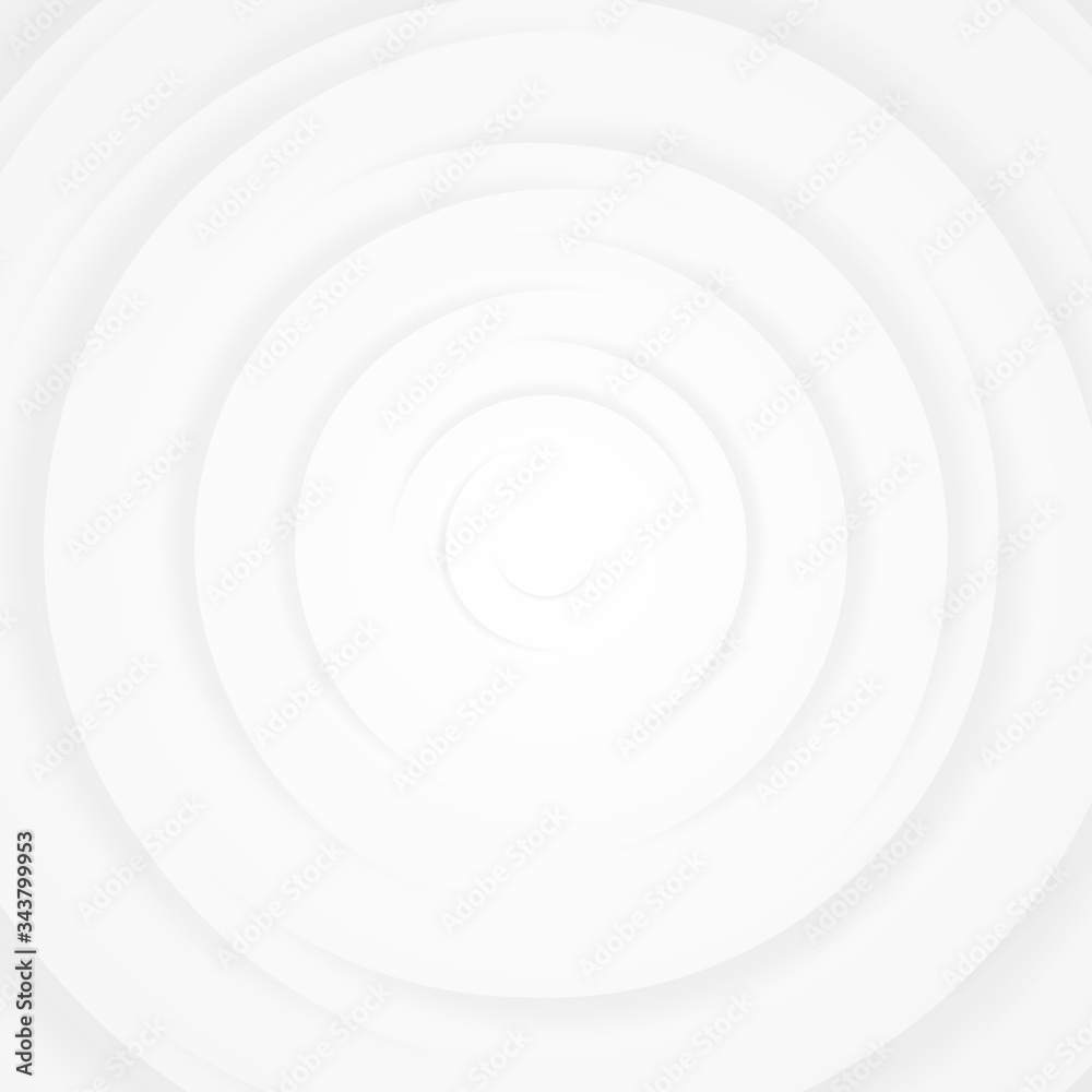 White gray circles abstract background.3D illustration with paper cut style. White gray circles abstract background.3D illustration with paper cut style.