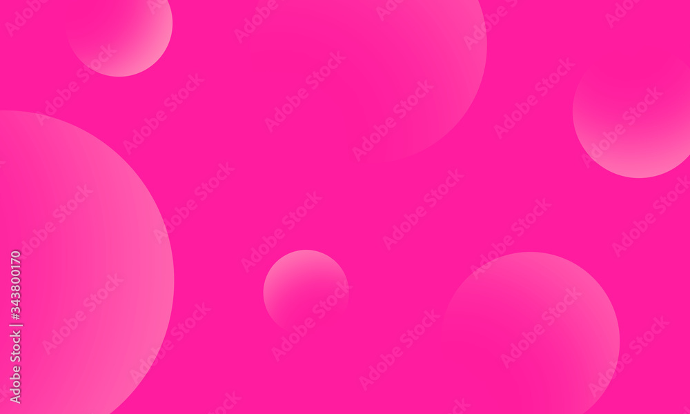 White circles gradient on pink abstract background. Modern graphic design element.