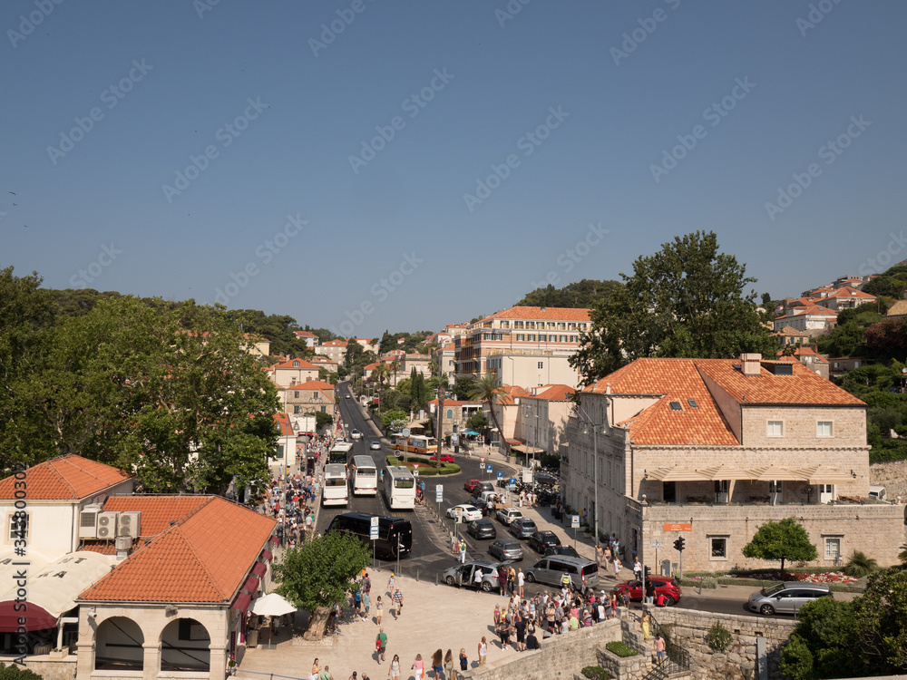 Vistas desde la muralla de Dubrovnik