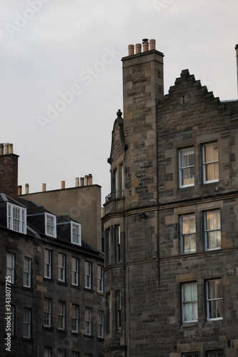 Old houses' roofs in Edinburgh