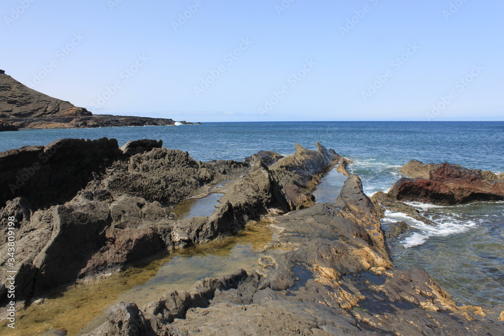 rocks and sea lanzarote