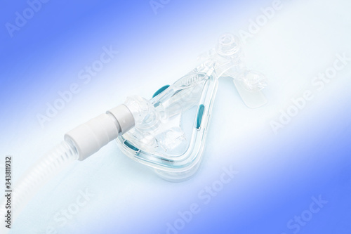 medical mask to support breathing. mask for the treatment of respiratory failure.