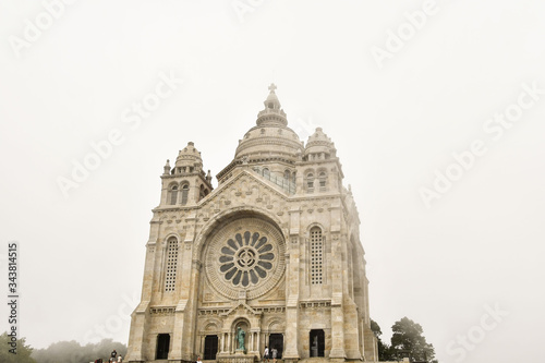 Santuario de santa Luzia.Detail of the church sanctuary monument building on the top of the mountain in Viana do Castelo, north Portugal europe photo