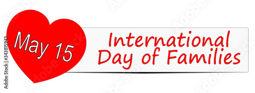 International Day of Families Banner - 15 May - illustration