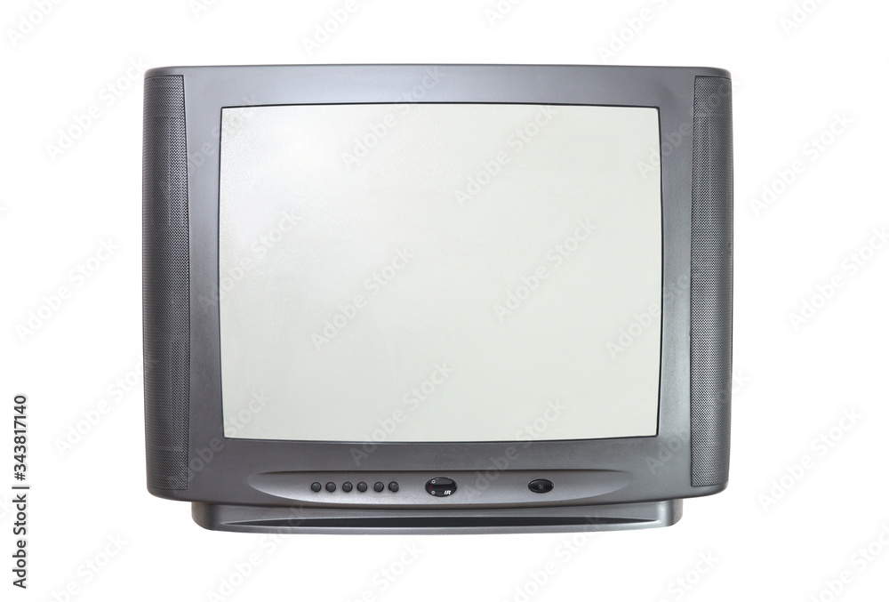 The old TV on the isolated.Retro technology concept. The old TV on the isolated.Retro technology concept.