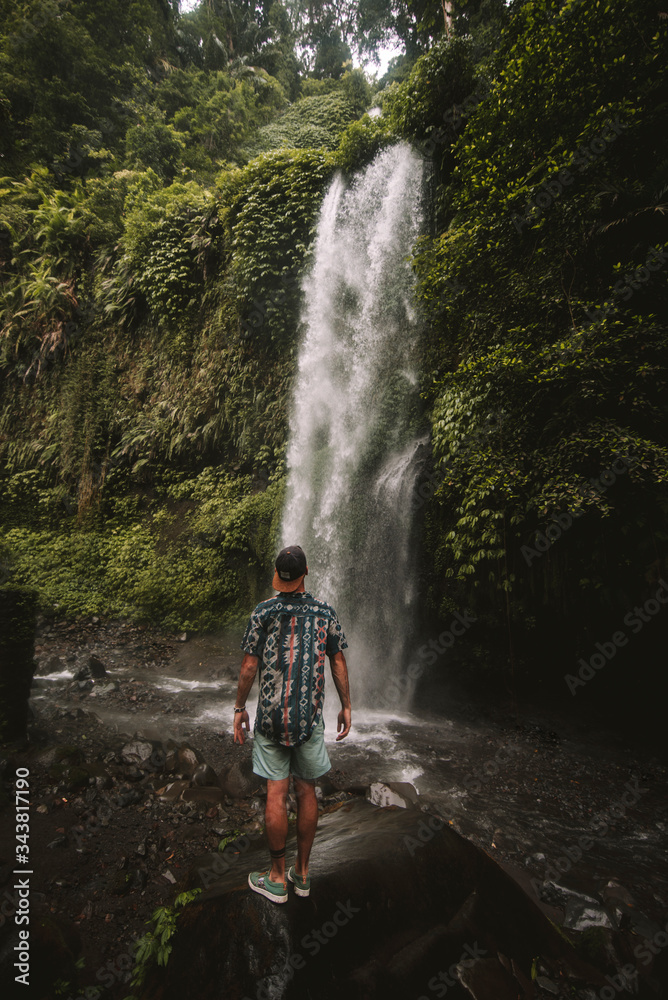 Obraz premium Sendang Gile Waterfall