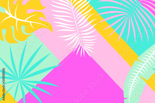 Abstract bright floral background