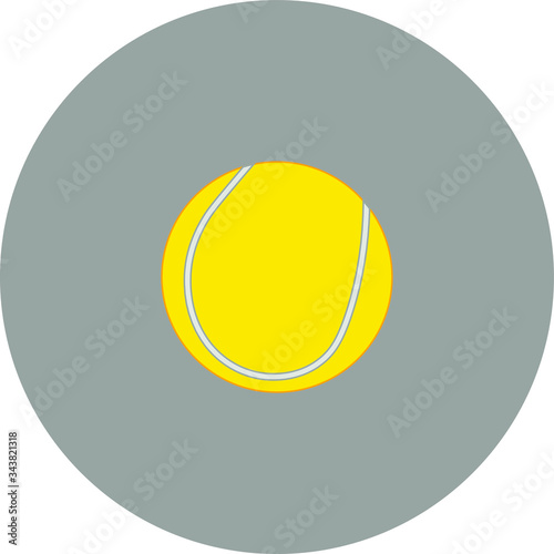 tennis ball. Vector illustration for web and mobile design.