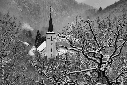 Kirche Winter Kälte Schnee