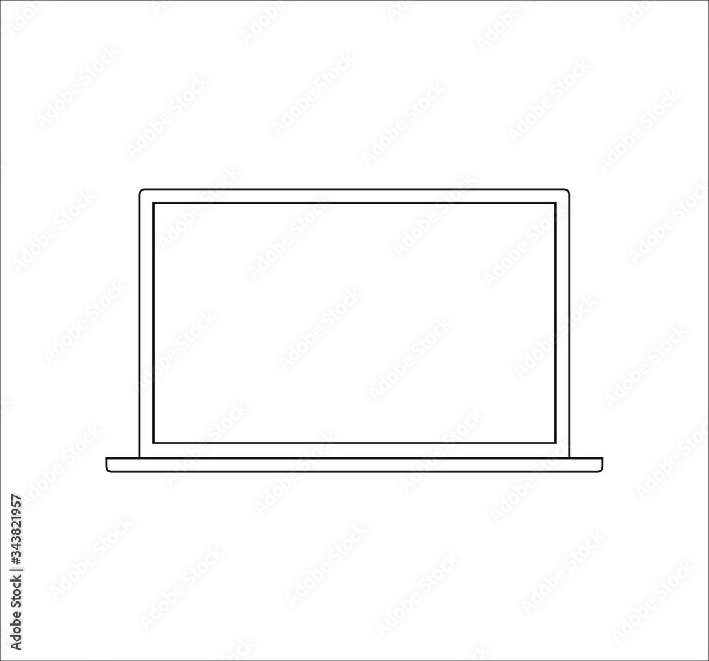 laptop. Vector illustration for web and mobile design. laptop. Vector illustration for web and mobile design.