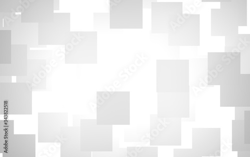 White abstract background. Misty backdrop with grey squares. 3D illustration