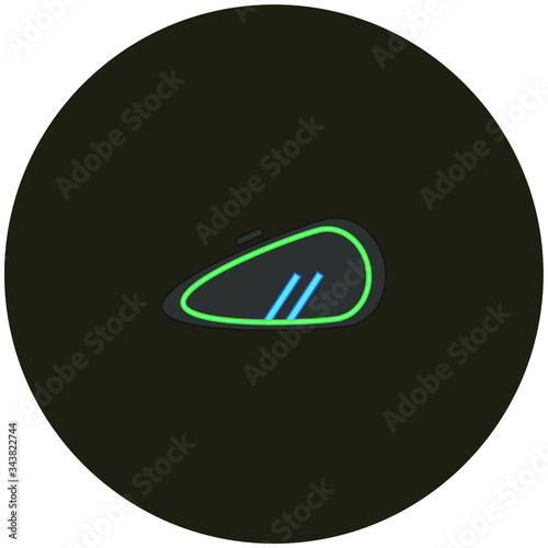 tennis racket cover. Vector illustration for web and mobile design.