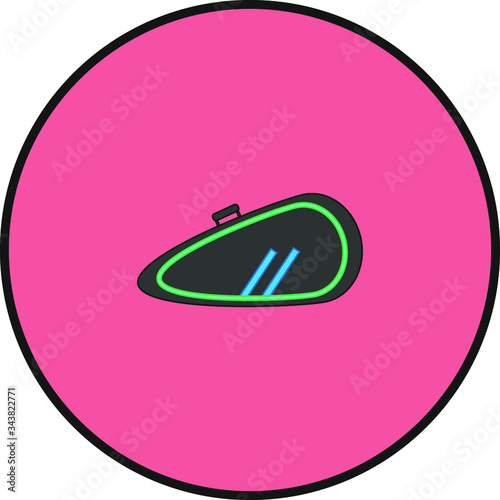 tennis racket cover. Vector illustration for web and mobile design.