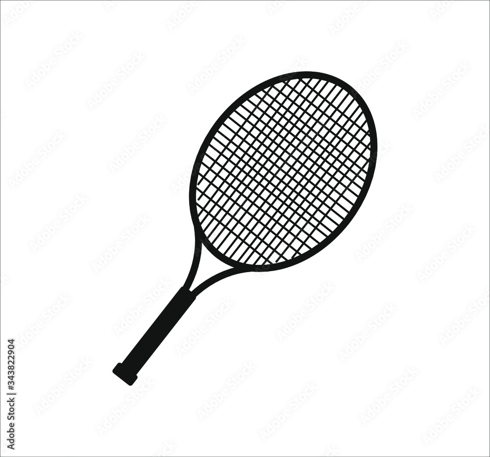 tennis racket. Vector illustration for web and mobile design.