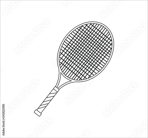 tennis racket. Vector illustration for web and mobile design.