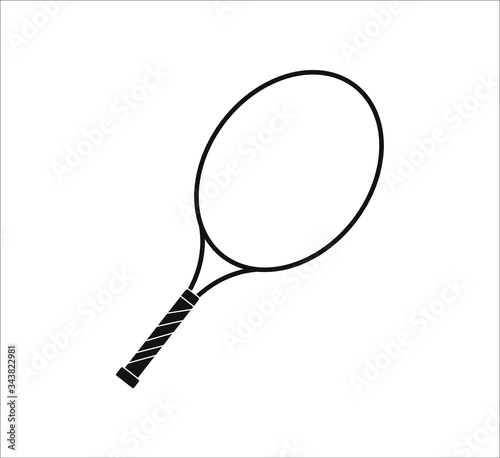 tennis racket. Vector illustration for web and mobile design.