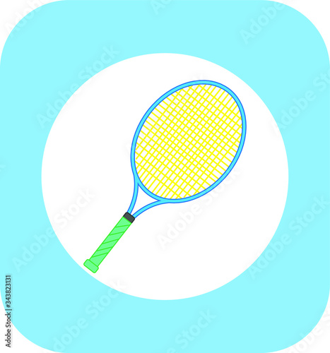 tennis racket. Vector illustration for web and mobile design.