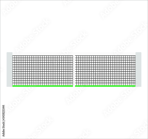 tennis court net. Vector illustration for web and mobile design.