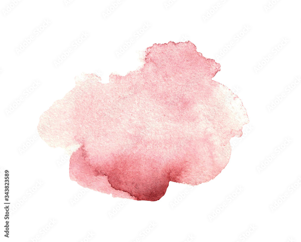 Watercolor hand painted pink texture, background, stain. Watercolor hand painted pink texture, background, stain.