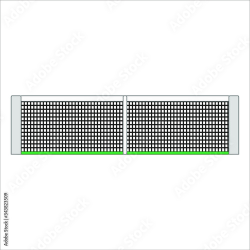 tennis court net. Vector illustration for web and mobile design.