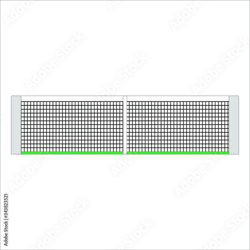 tennis court net. Vector illustration for web and mobile design.
