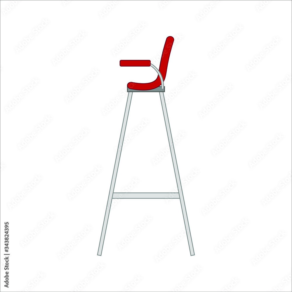 tennis referee chair. Vector illustration for web and mobile design. tennis referee chair. Vector illustration for web and mobile design.