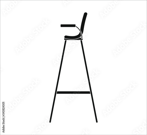 tennis referee chair. Vector illustration for web and mobile design.